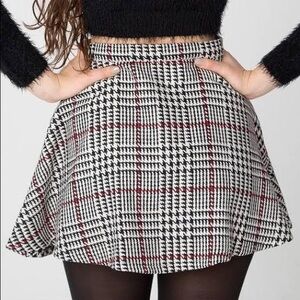 🆕 American Apparel Vintage Plaid Houndstooth Circle Skirt